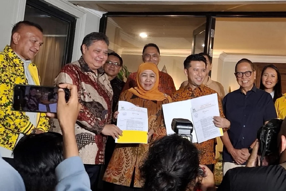 Pilkada Jawa Timur, Golkar Resmi Mengusung Khofifah-Emil Dardak
