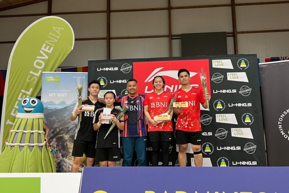 3 Wakil Indonesia Juara di Turnamen Bulutangkis Slovenia International Series 2024