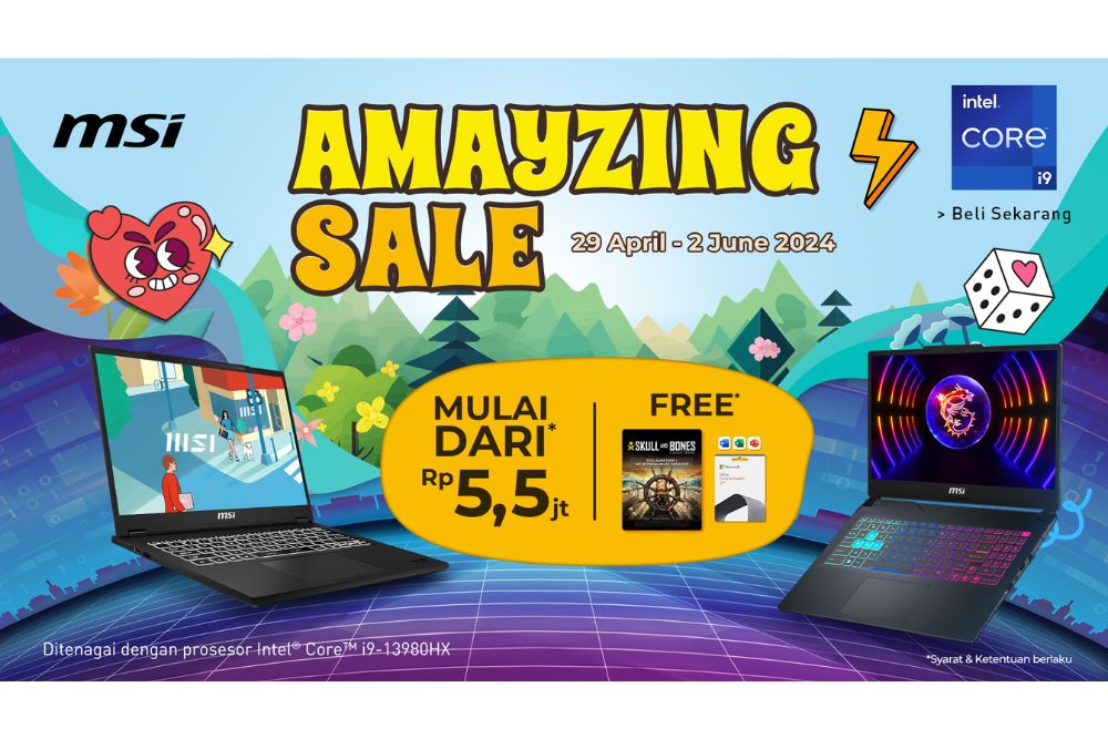 Amayzing Sale MSI Hadirkan Promo Sederet Laptop dan Handheld Gaming Spek Dewa
