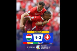 Hasil Swiss vs Hungaria 3-1 di Piala EURO 2024, La Nati Tempel Jerman di Klasemen Group A
