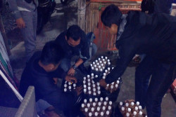 Polres Bantul Amankan Ratusan Botol Miras saat Malam Takbiran
