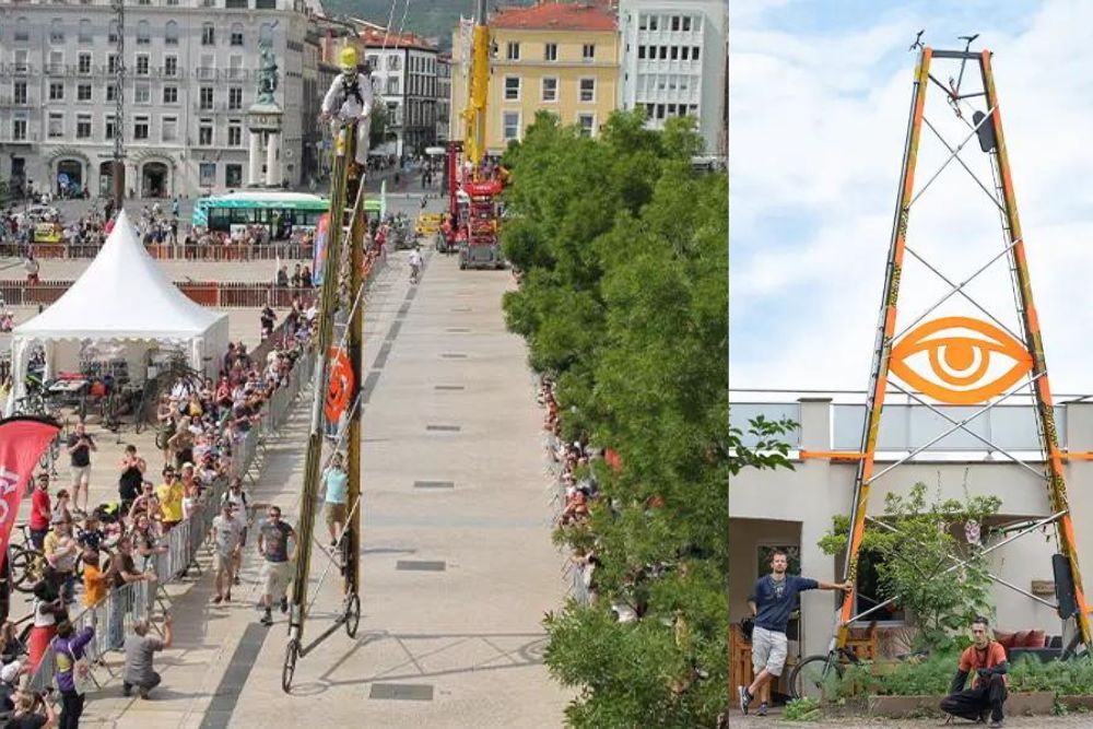 Lebih dari 7 Meter, Inilah Sepeda Raksasa yang Pecahkan Rekor Tertinggi di Dunia