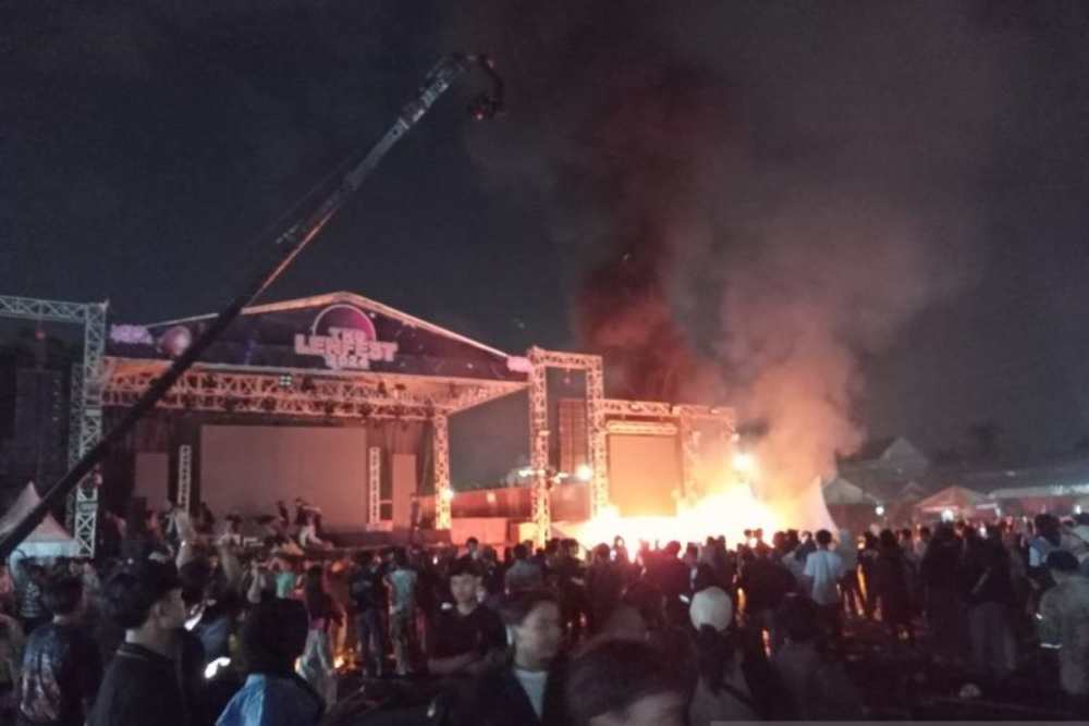 Konser di Tangerang Rusuh Berujung Pembakaran Panggung, 8 Orang Diperiksa Polisi