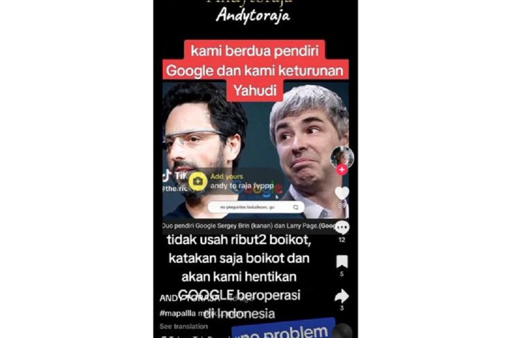 CEK FAKTA: Imbas Boikot Israel, Google akan Berhenti Beroperasi di Indonesia