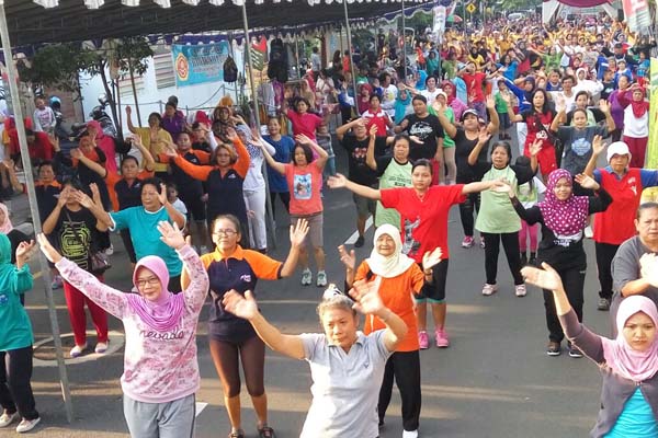 Kurangi Ketergantungan Warga pada Kendaraan, Disdikpora Bantul Tiga Kali gelar Car Free Day di Depan Pasar Bantul