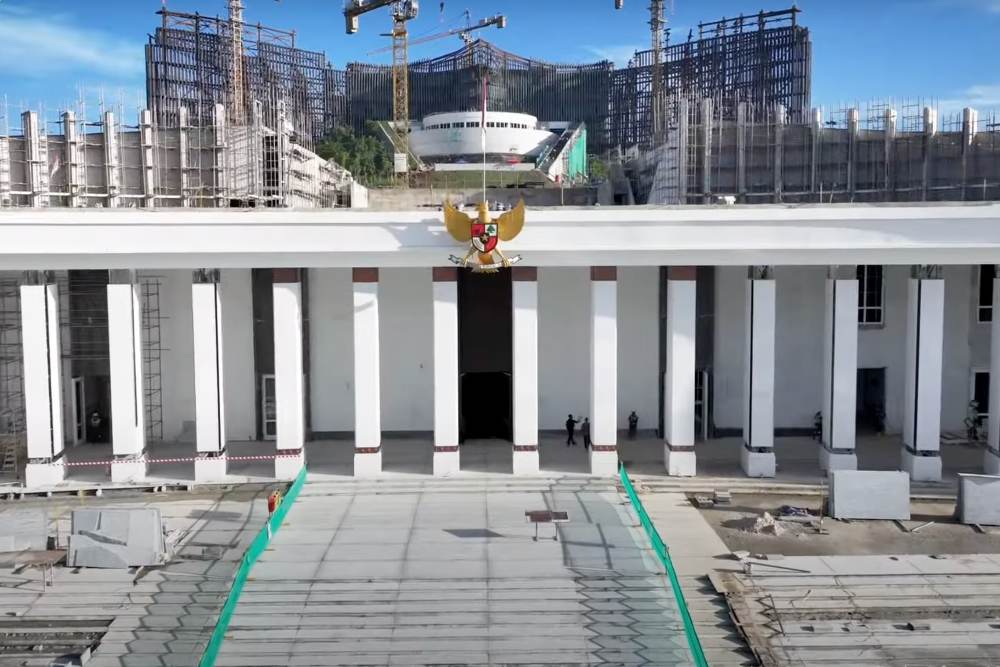 Menteri Basuki: Pemasangan Patung Garuda Kantor Presiden di IKN Telah Selesai