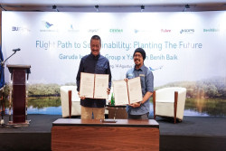 Perkuat Misi Net Zero Emission, Garuda Indonesia Gandeng Benih Baik Perluas Komitmen Reforestasi Penanaman Mangrove