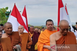 Upacara Pradaksina Merdeka Digelar di Pelataran Candi Borobudur