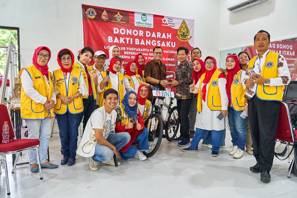 Bakti Sosial Donor Darah, Diabetes dan Hunger Digelar Lions Club Yogyakarta Puspita Mataram