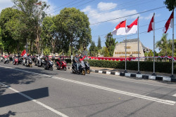 Convoy Merdeka, Puluhan Bikers Honda Rayakan Hari Kemerdekaan di Yogyakarta