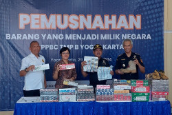 Bea Cukai Yogyakarta Musnahkan Barang-barang Ilegal Senilai Rp642 Juta