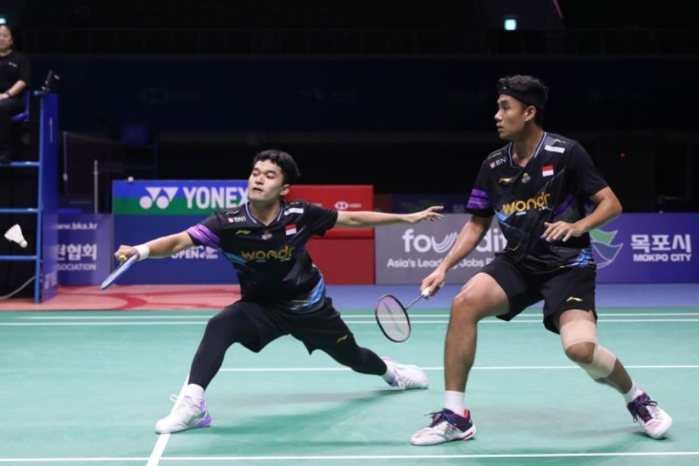 Ganda Putra Indonesia Leo/Bagas Lolos ke Babak Final Korea Open 2024