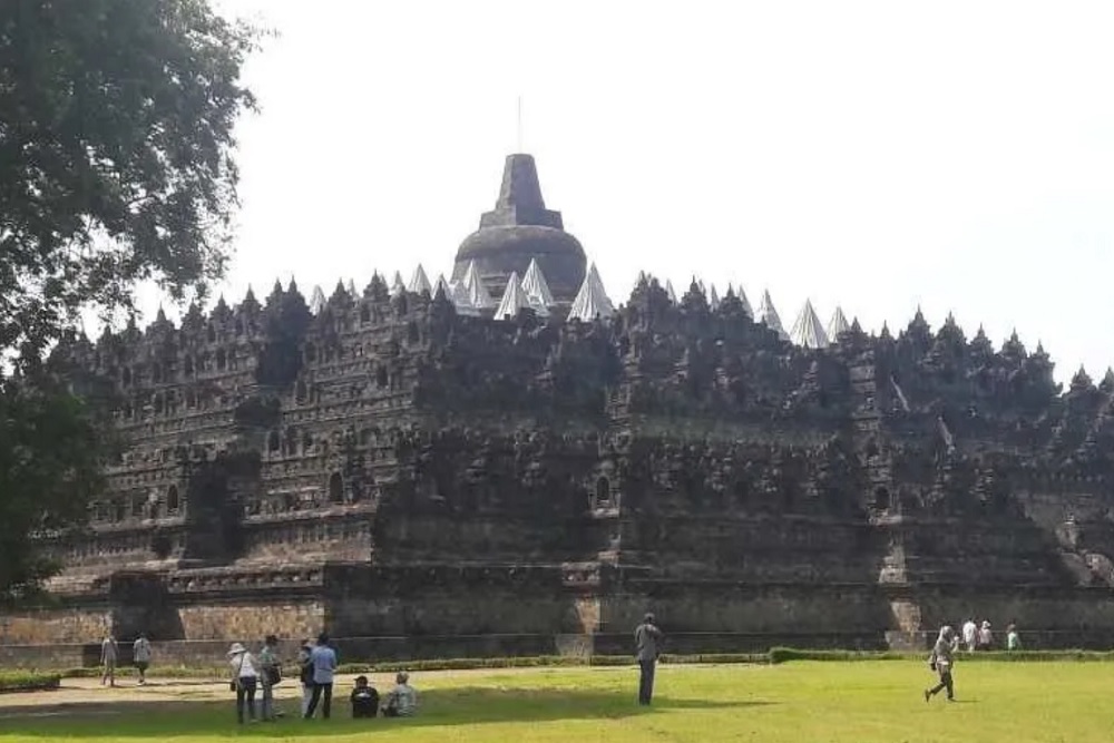 Lapangan Parkir Baru di Kawasan Kampung Seni Candi Borobudur Diuji Coba