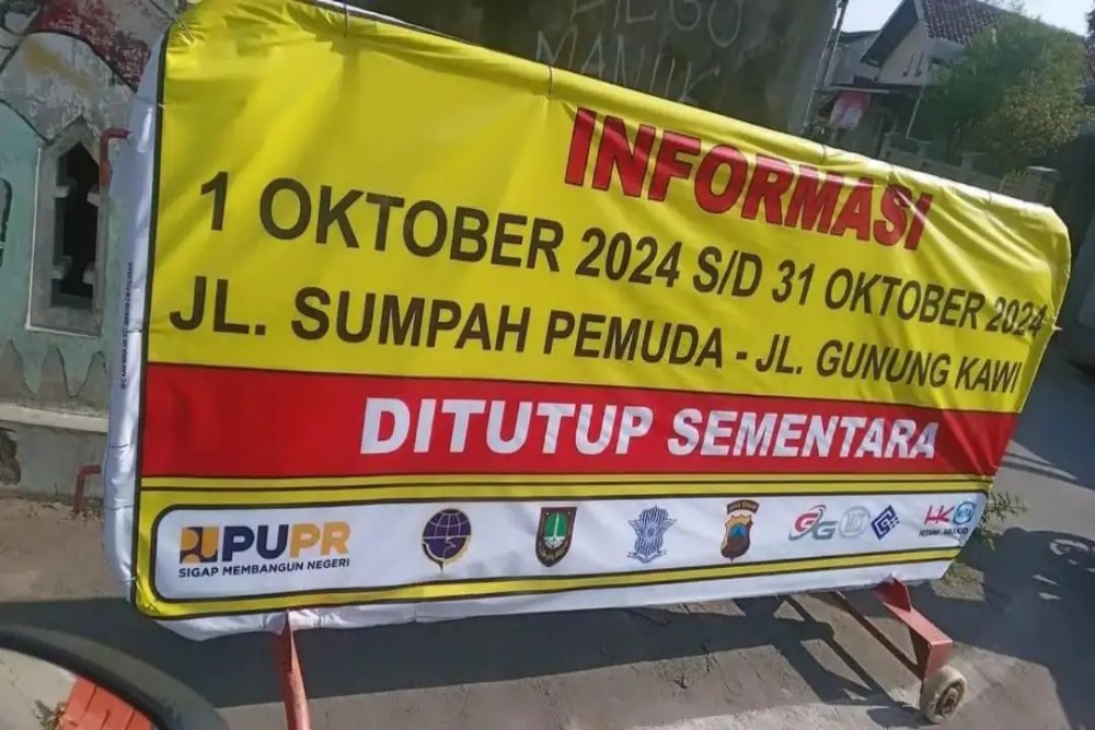 Jalan Sumpah Pemuda hingga Gunung Kawi Solo Ditutup Mulai 1 Oktober 2024, Ini Rekomendasi Jalur Alternatifnya