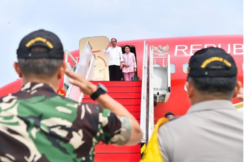 Hadiri Nusantara TNI Fun Run, Jokowi Bersama Ibu Negara Bertolak ke IKN