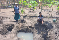 Bikin Gempar! Diawali Rekahan Tanah, Lahan Milik Warga Wonosari Tiba-tiba Muncul Sumber Air