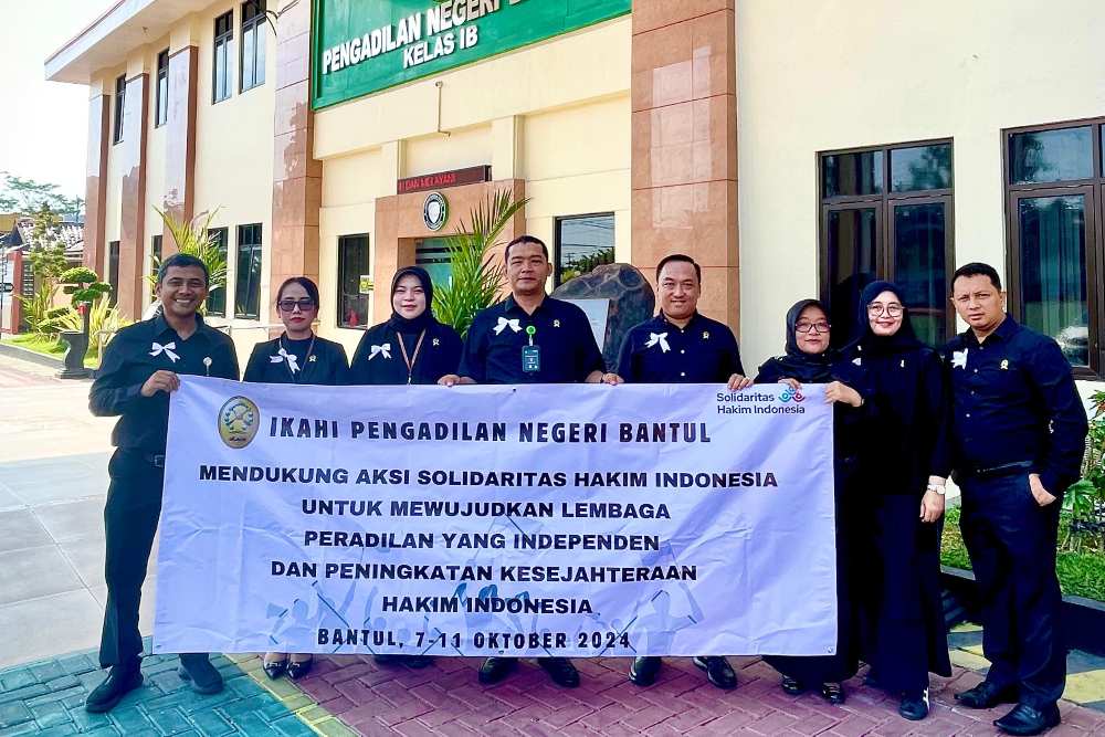 Hakim Ikut Dukung Aksi Solidaritas, Puluhan Sidang di PN Bantul Ditunda