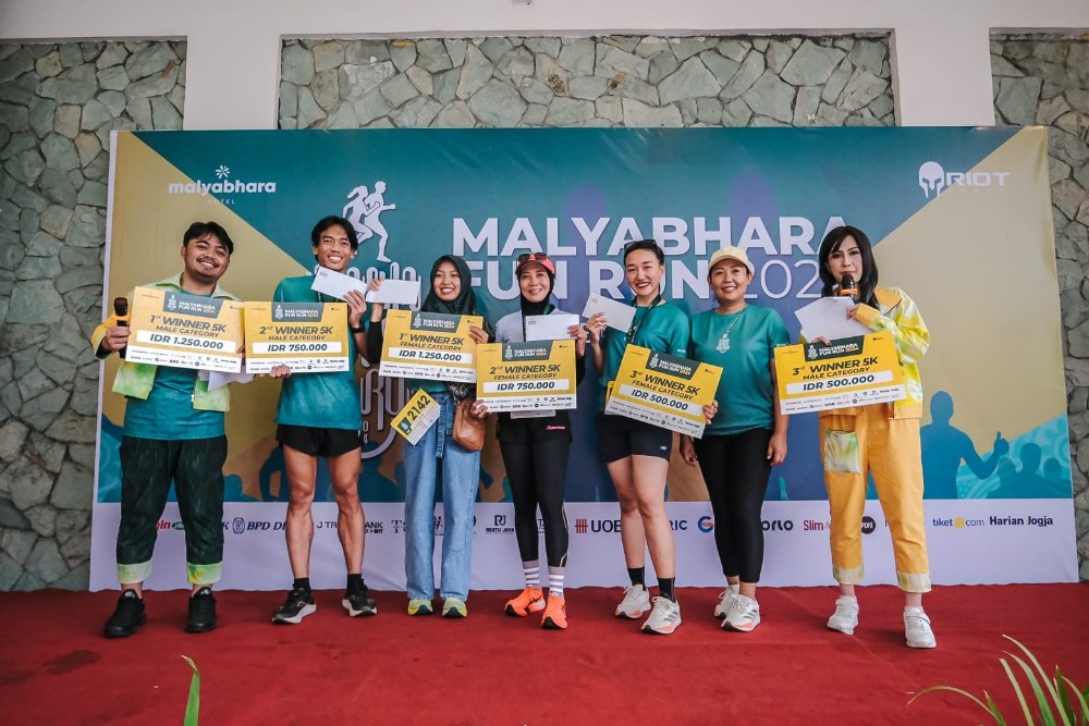 Malyabhara Hotel Gelar Malyabhara Fun Run 2024 di Kawasan Sumbu Filosofi Jogja