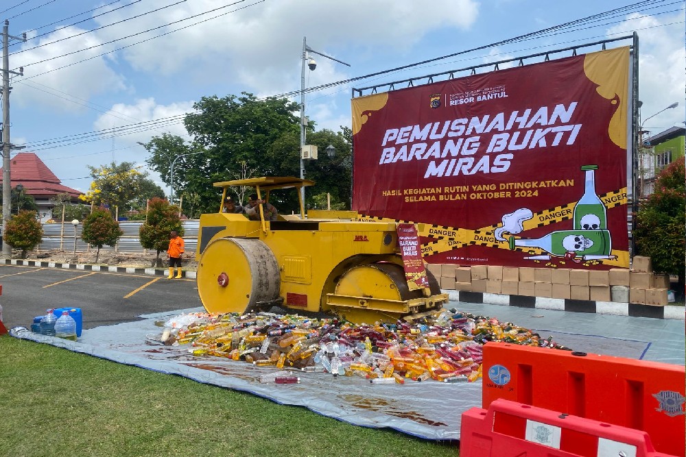 Pemkab dan Polres Bantul Terus Berkomitmen Berantas Miras Ilegal dan Oplosan