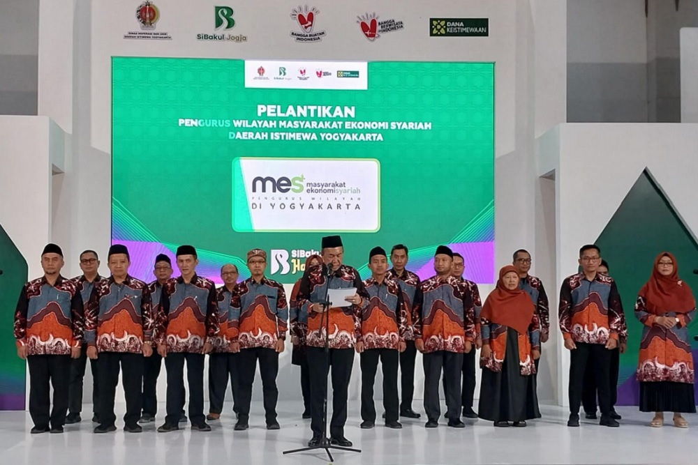 Pelantikan Pengurus MES DIY, Dorong Implementasi Ekonomi Syariah dan Pembukaan Sibakul Halal Fest 2024