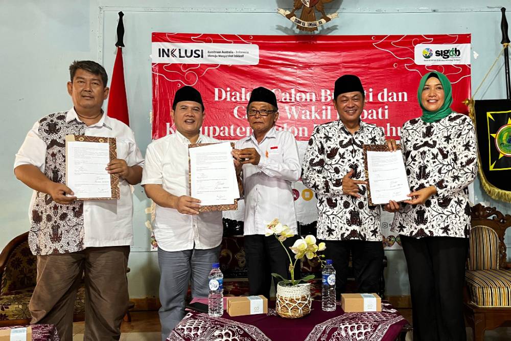 Seluruh Paslon Pilkada Kulonprogo Bikin Komitmen Pembangunan Ramah Difabel