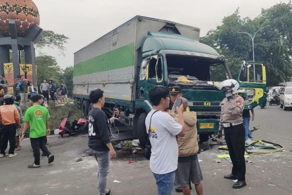 Sopir Truk yang Tabrak Belasan Kendaraan di Tangerang Ditetapkan Tersangka