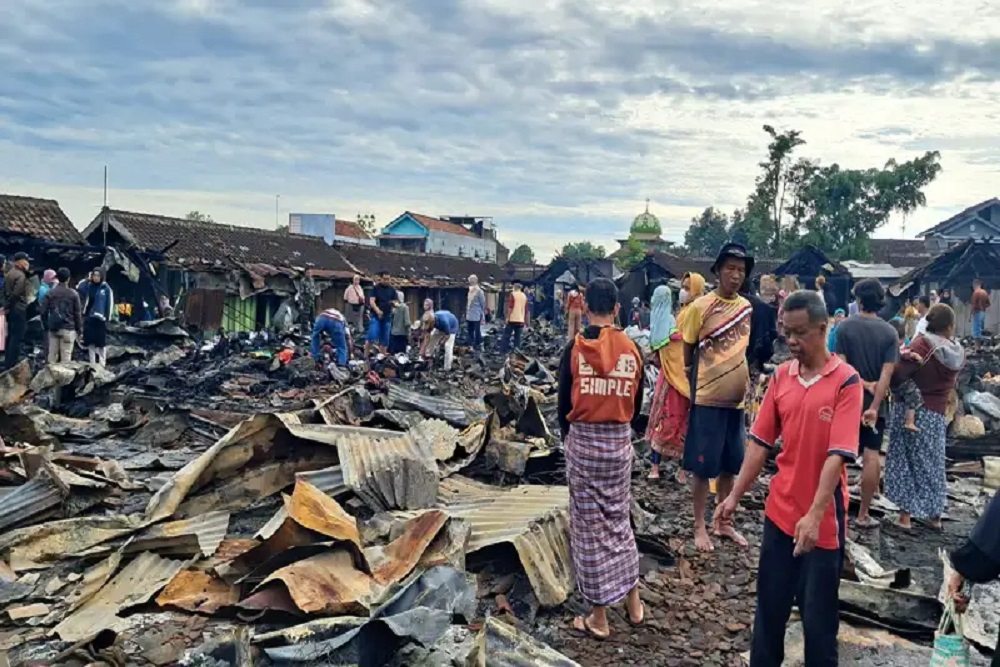 Kebakaran Pasar Karanggede Boyolali, Ratusan Los dan Toko Beserta Isinya Ludes Terbakar