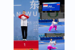 Atlet UAJY Borong Medali Emas dan Perunggu di Kejuaraan Wushu di China