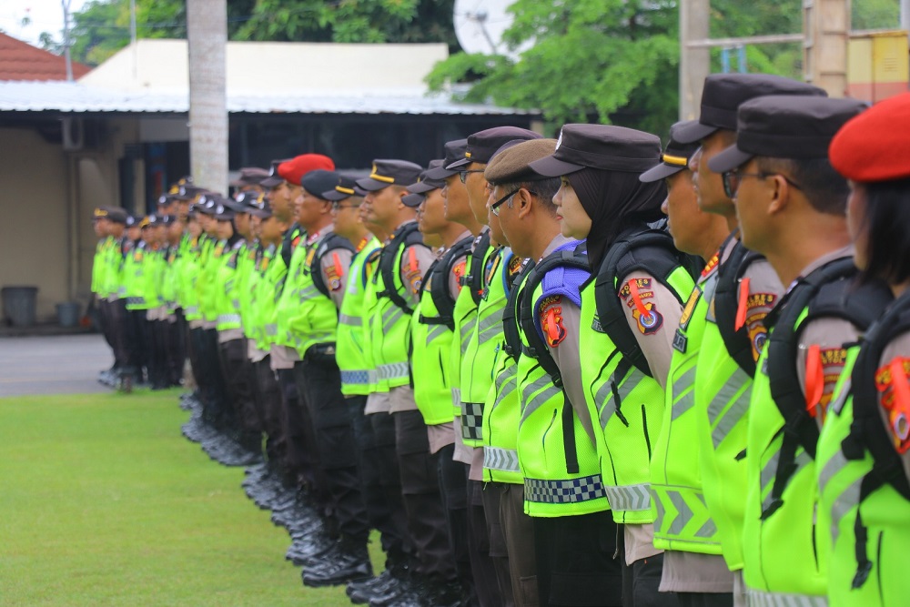 Polres Bantul Terjunkan 1.330 Personel Pengamanan pada Hari Pencoblosan Besok