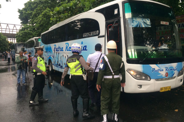 Ramp Check Bus Wisata, Dishub Bantul Temukan Banyak Pelanggaran