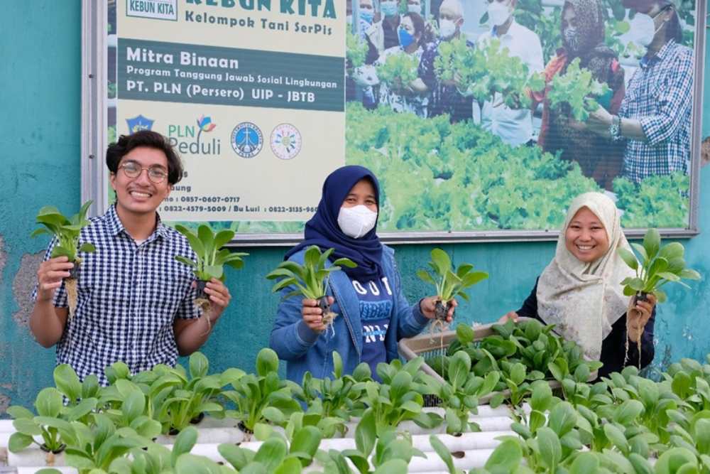 Serah Terima Program TJSL 2024 Bantuan Pengembangan Kelompok Usaha Urban Farming