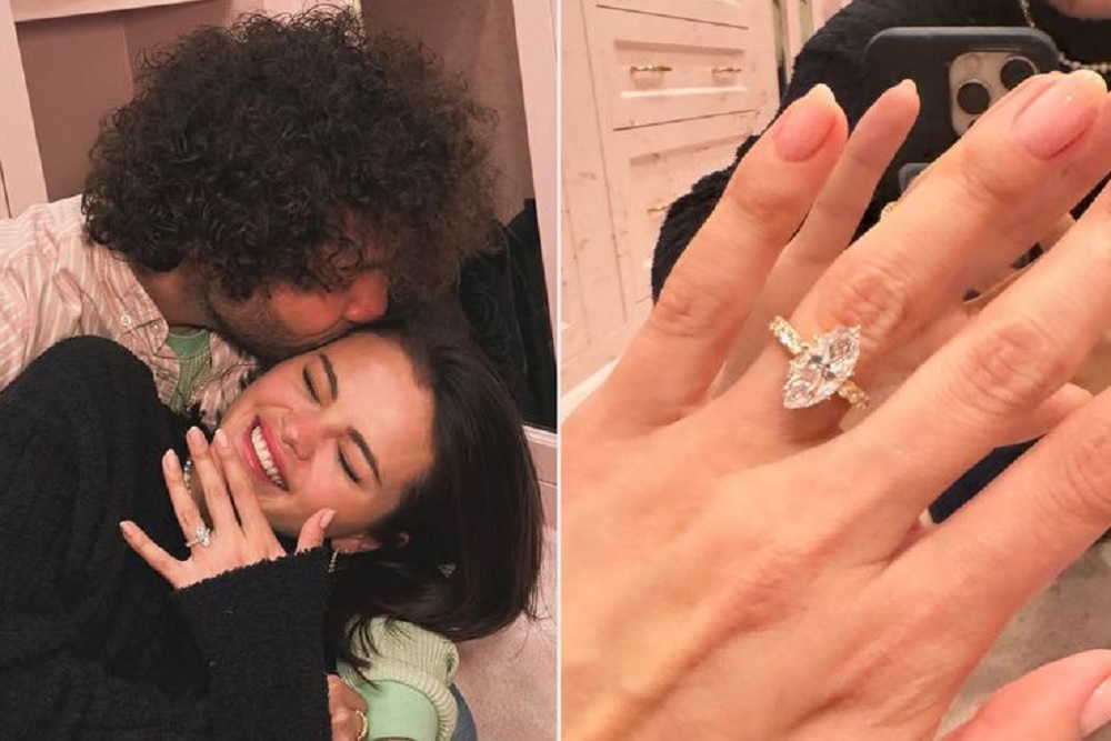 Dilamar Benny Blanco, Selena Gomez Pamer Cincin di Media Sosial