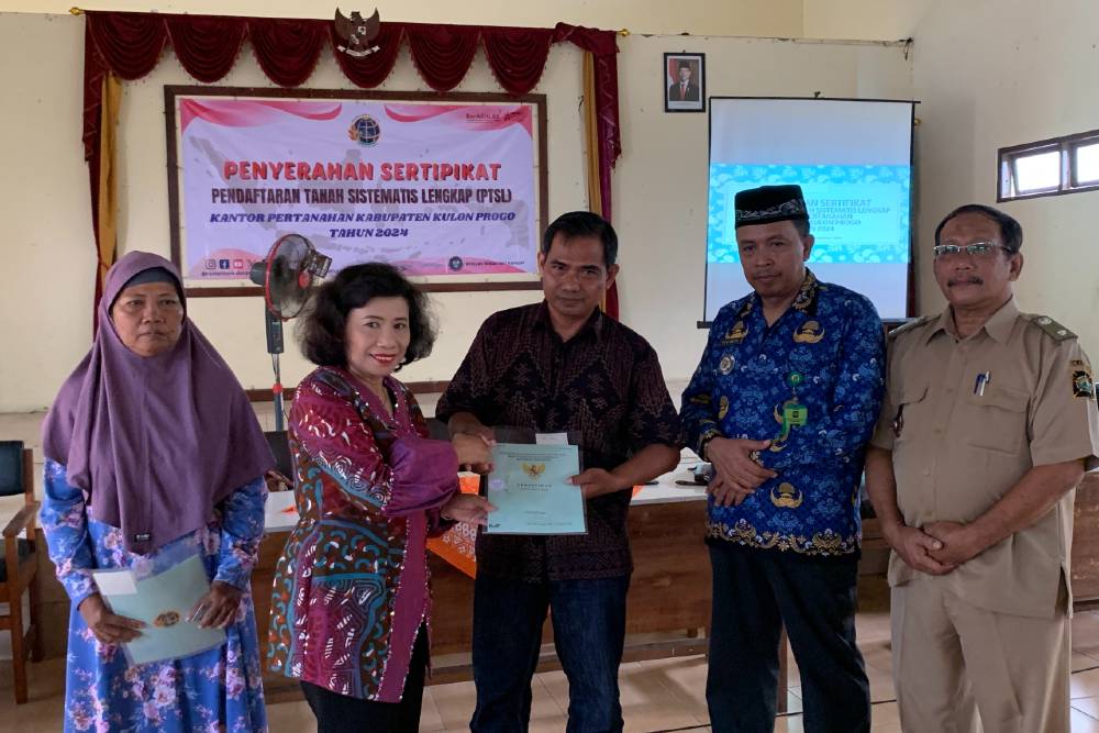 Program PTSL BPN Kulonprogo Sukses Capai Target, 500 Bidang Tanah Telah Bersertifikat