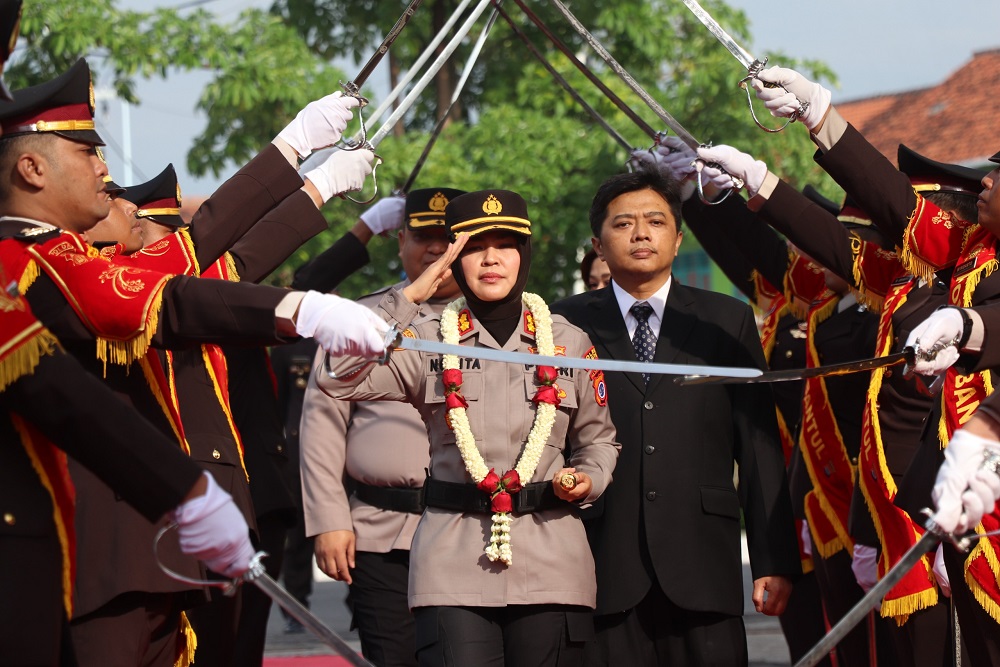 AKBP Novita Eka Sari Resmi Jabat Kapolres Bantul, Ini Profilnya