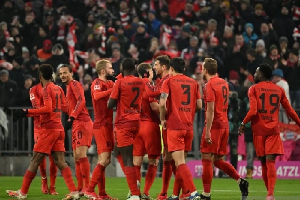 Bayern Muenchen vs Wolfsburg Skor 3-2, Skuad Asuhan Vincent Kompany Amankan 3 Poin