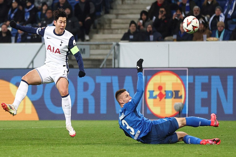 Hasil Liga Europe Hoffenheim vs Tottenham: Skor 2-3, Son Heung-min Cetak Brace