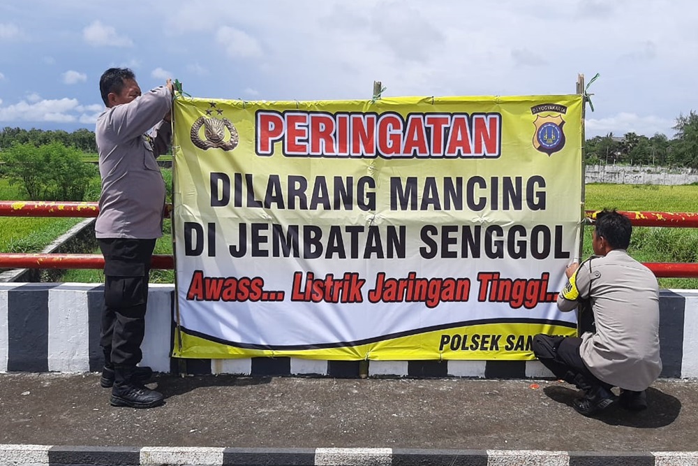 Buntut Pemancing Meninggal Tersengat Listrik, Polisi Larang Mancing di Jembatan Senggol Bantul