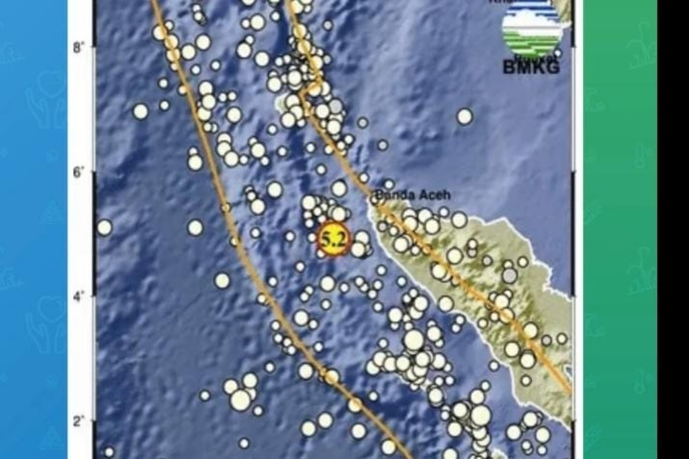 Gempa Magnitudo 5,2 Guncang Banda Aceh Pagi Ini