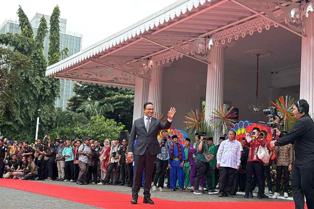 Anies, Ahok, hingga Riza Patria Sambut Pramono-Rano di Balai Kota Jakarta