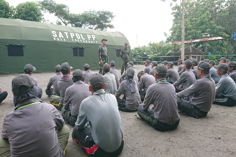 Gandeng Kopasgat, Satpol PP Jogja Gelar Latihan Kedisiplinan