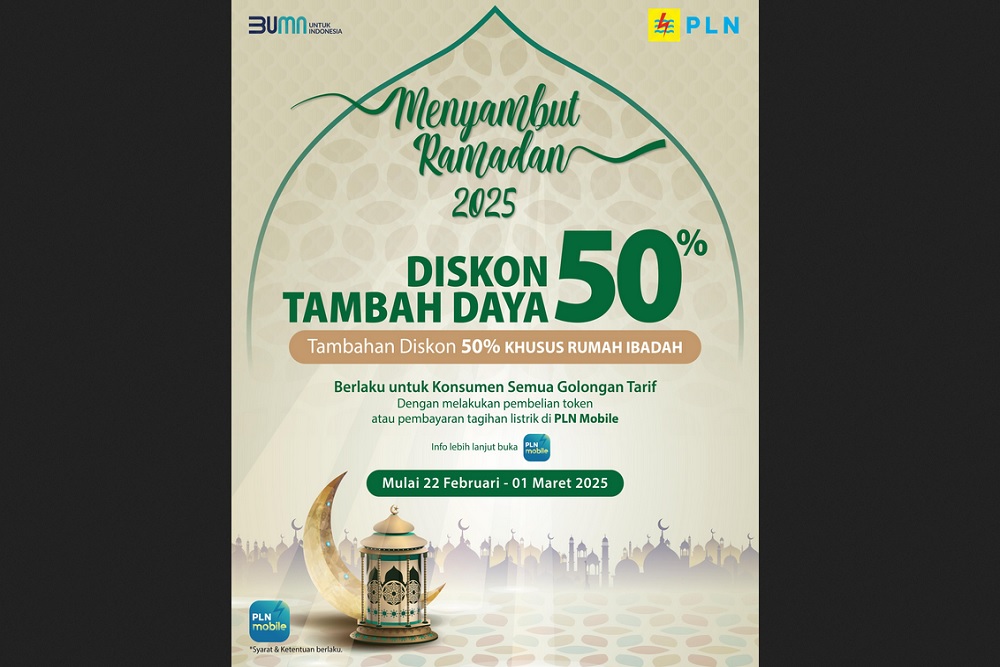 Promo Ramadan dari PLN, Diskon Tambah Daya 50 Persen Plus 50 Persen, Begini Penjelasannya