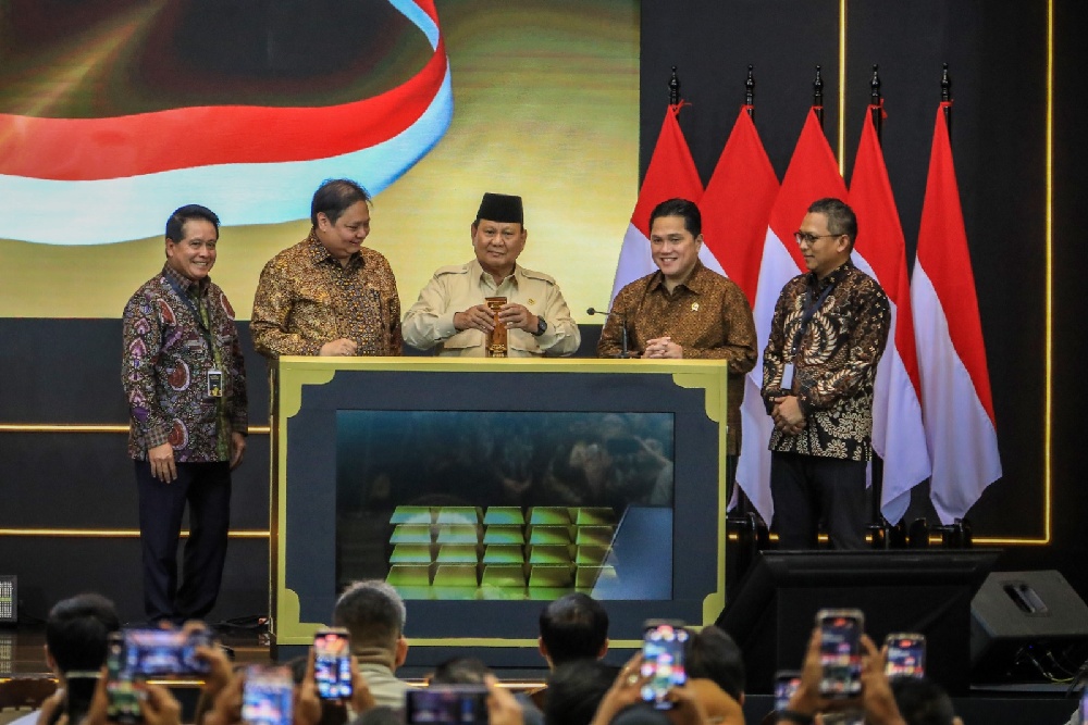 Presiden Prabowo Resmikan Layanan Bank Emas Pegadaian