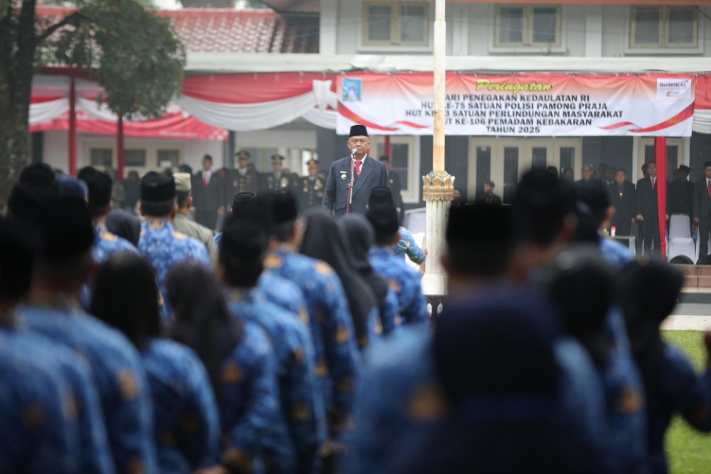 Usai Tuntas Ikuti Retret, Bupati Sleman Harda Kiswaya Pimpin Langsung Upacara Hari Penegakan Kedaulatan Negara