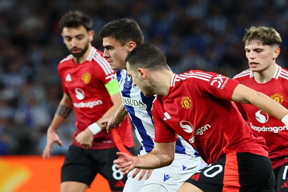 Hasil Real Sociedad vs Man United Liga Europa: Skor 1-1, Handball Bruno Fernandes Buyarkan Kemenangan MU