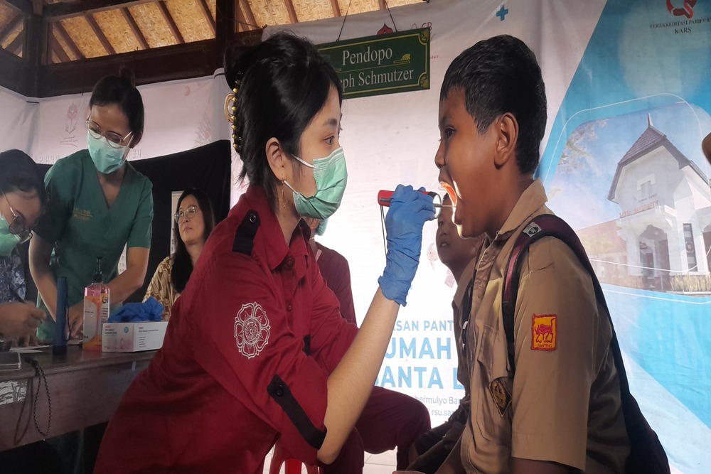 Ratusan Murid di Bantul Ikut Edukasi dan Cek Kesehatan Gratis