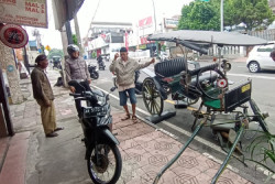 Kuda dan Andong Lepas Kendali hingga Tabrak Mobil Gegara Dipukul ODGJ