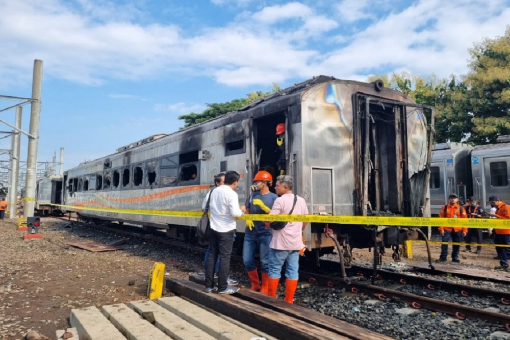 Polisi Tangkap Pelaku Pembakaran Gerbong Kereta di Stasiun Tugu Yogyakarta