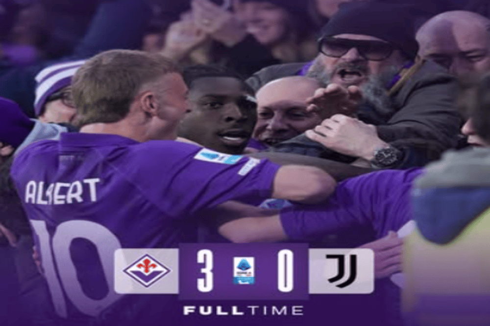 Dibekuk Fiorentina 3-0, Juventus Harus Terlempar dari Empat Besar Klasemen Sementara