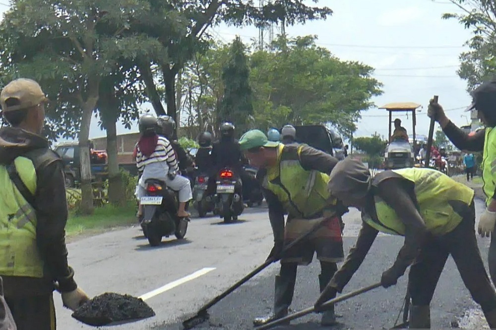 Perbaikan Selesai, Jalur Tengah Jateng di Temanggung Siap Dilintasi Pemudik