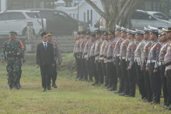 Cek Kesiapan Pengamanan Lebaran, Apel Pasukan Digelar di Alun-Alun Wonosari